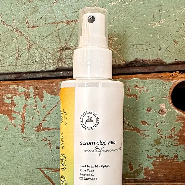 Serum Aloe Vera Multifuncional com Acido Latico - Rosto e Cabelo 120ml - Verdi