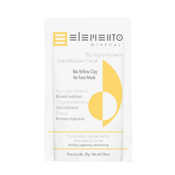 Bio Argila Amarela 30g - Elemento Mineral