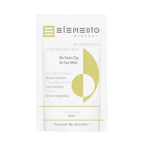 Bio Argila Verde 30g - Elemento Mineral