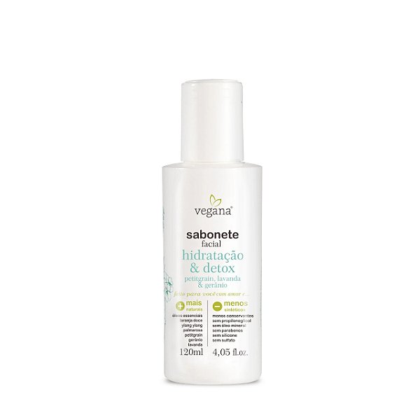 Sabonete Facial Hidratação e Detox 120ml - Vegana Wnf