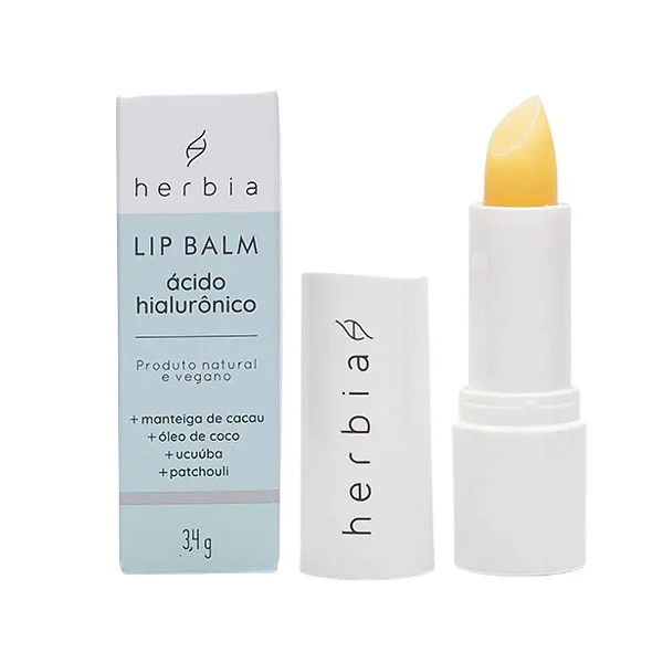 Lip Balm Acido Hialuronico incolor 3,4g - Herbia