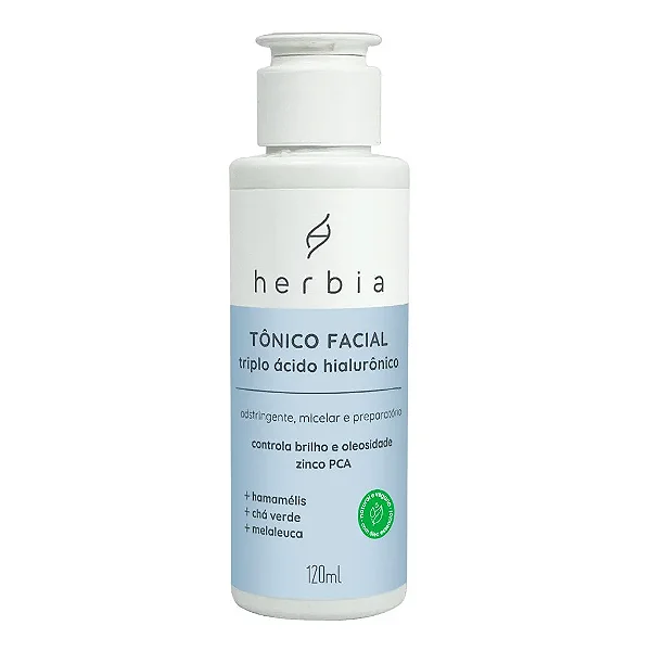Tônico Facial Acido Hialuronico 120ml - Herbia