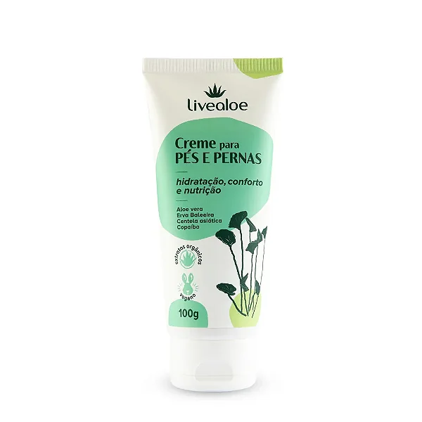 Creme para Pés e Pernas 100g - Livealoe