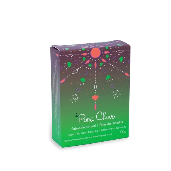 Sabonete Limão, Copaíba e Tea Tree 100g - Pura Chuva