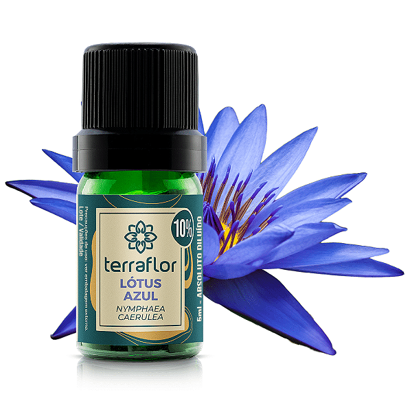 Óleo Essencial de Lótus azul diluído 10% 5ml - Terraflor