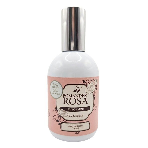 Pomander Rosa e Sândalo - Autoamor - Spray ambiente 100ml