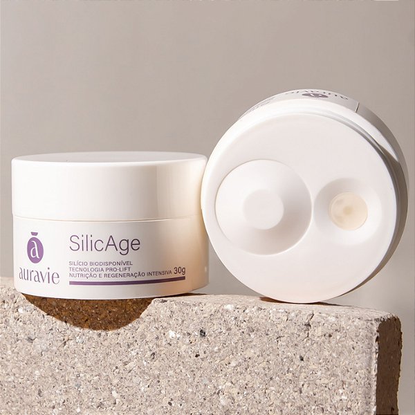Silic Age - Tratamento Noturno com Silicio Biodisponivel e Peptideo ciclico 30g - Auravie