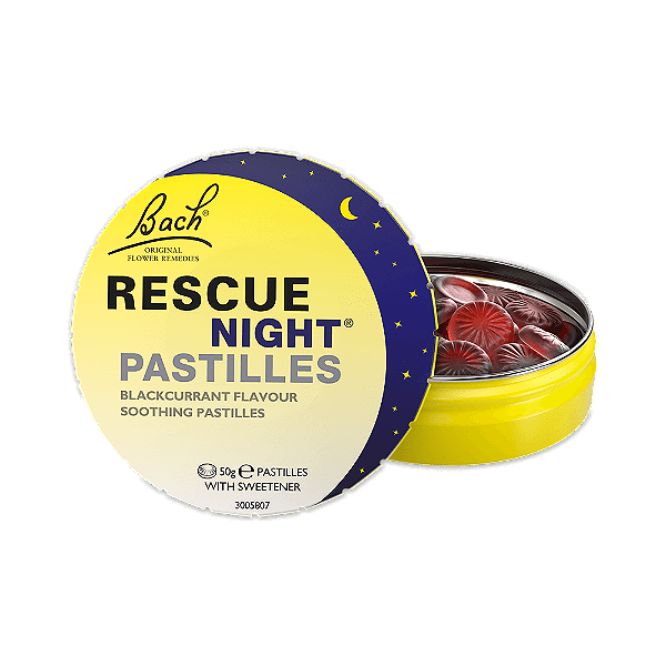 Rescue Night Pastilhas sabor Groselha - Lata 50g