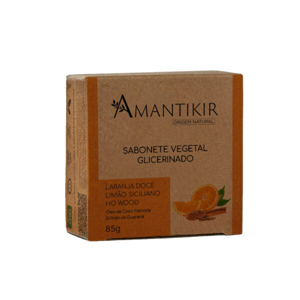 Sabonete Glicerinado de Laranja doce 85g - Amantikir