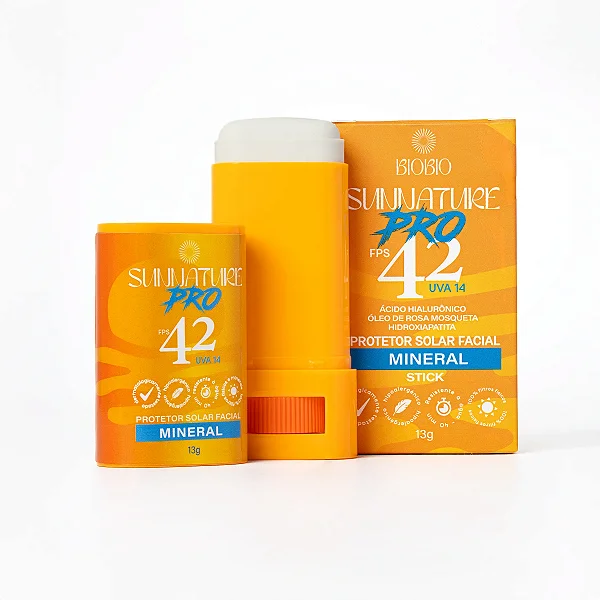 Protetor Solar Em Bastão Sunnature Pro FPS 42 - Biobio