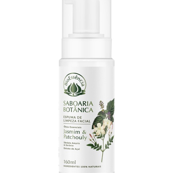 Espuma Facial Saboaria Botânica 160ml - Bioessencia