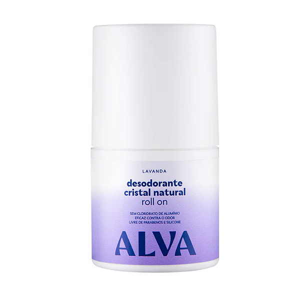 Desodorante Roll on Cristal Natural Lavanda Vegano 50ml  - Alva