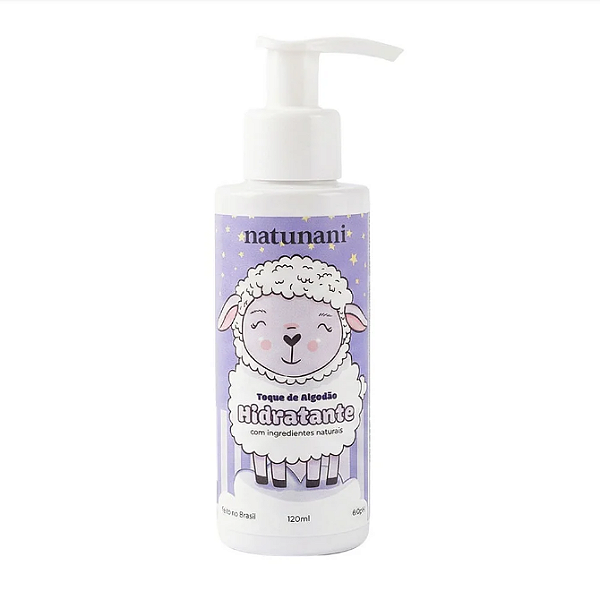 Hidratante Corporal Toque de Algodao, 110ml - pH 6,0 - Natunani