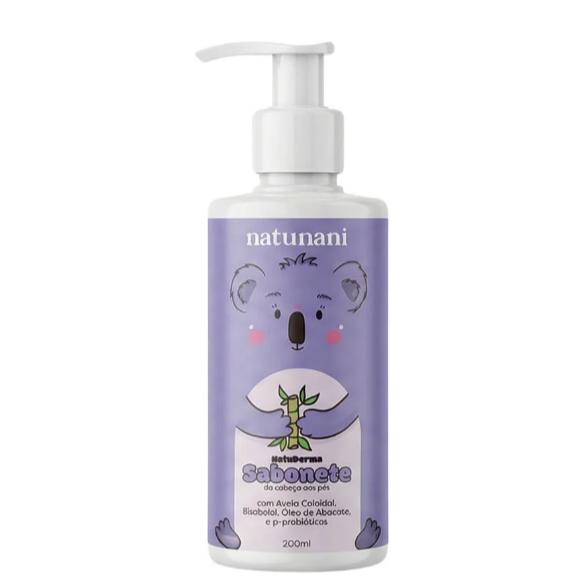 Sabonete da Cabeca aos Pes Probiotico Banho de Coala 200ml - Natunani