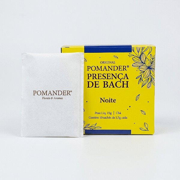 Pomander Chá Presença de Bach noite - 10 saches