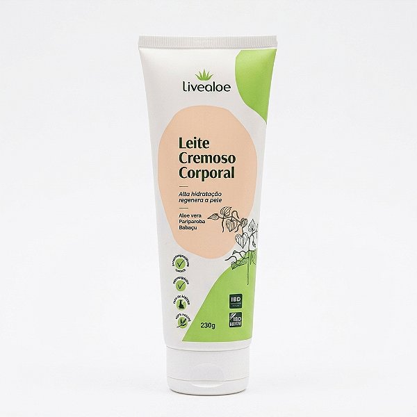 Leite Cremoso Corporal  230g - Livealoe