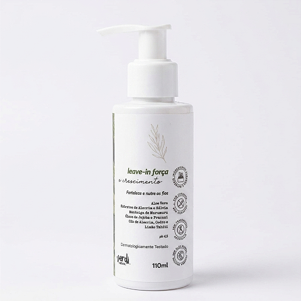 Leave-In Natural para Força e Crescimento Capilar 110ml- Verdi