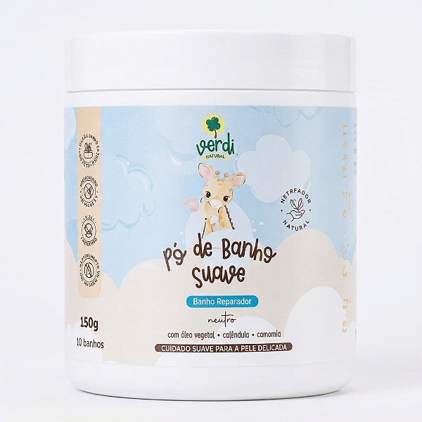 Pó de Banho Suave - Banho Reparador 250g - Verdi