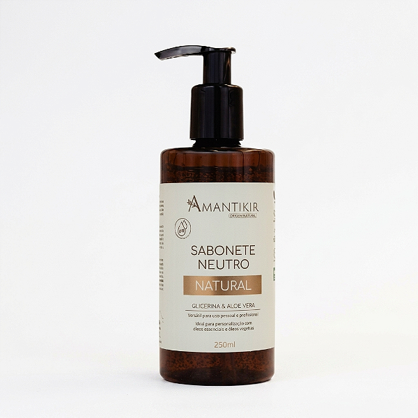 Sabonete Liquido Neutro 250 ml - Amantikir