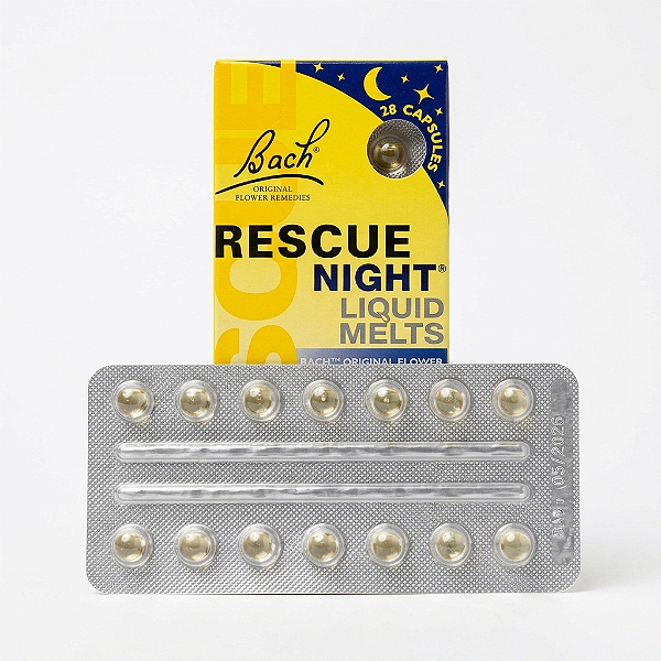 Rescue Night Liquid Melts 28 cápsulas - Florais de Bach