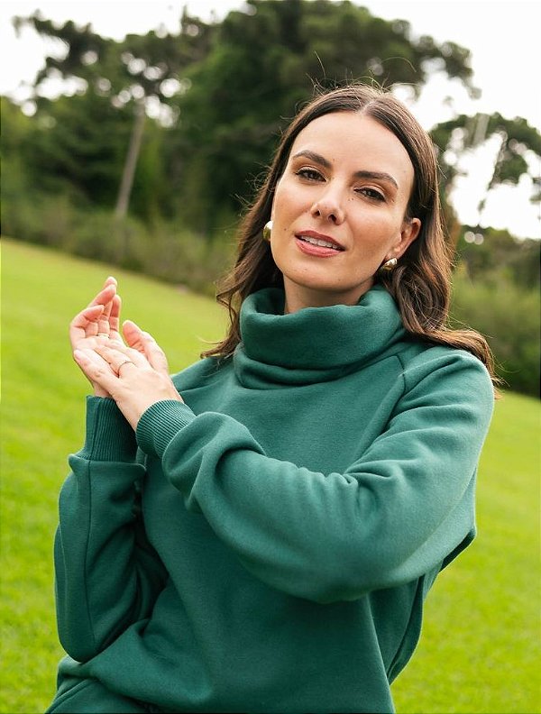 Blusa Molet Gola -Verde G