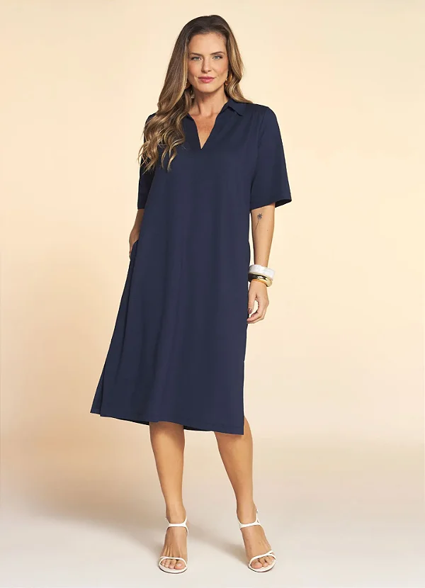 Vestido Mar Gola polo -GG
