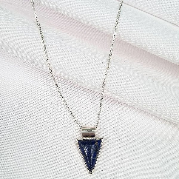 Colar Triangulo Lápis Lázuli