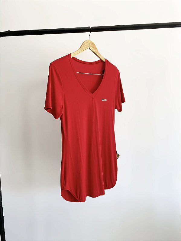 CAMISETA DRY FIT FEMININA GOLA V