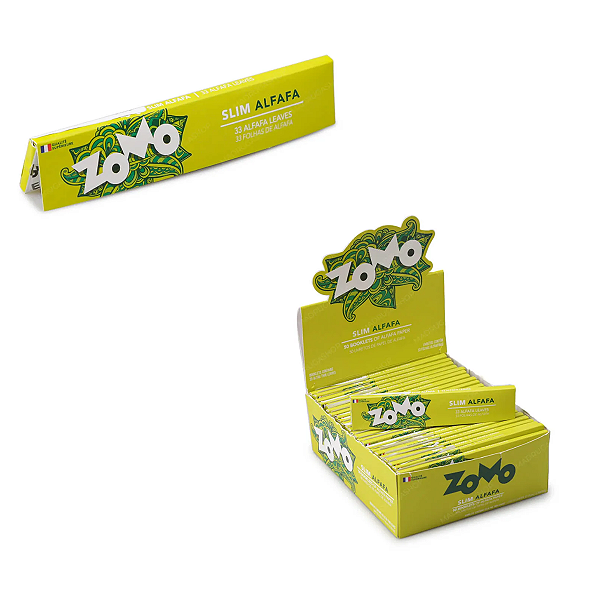 Papel para Cigarro Slim Alfafa King Size - Zomo