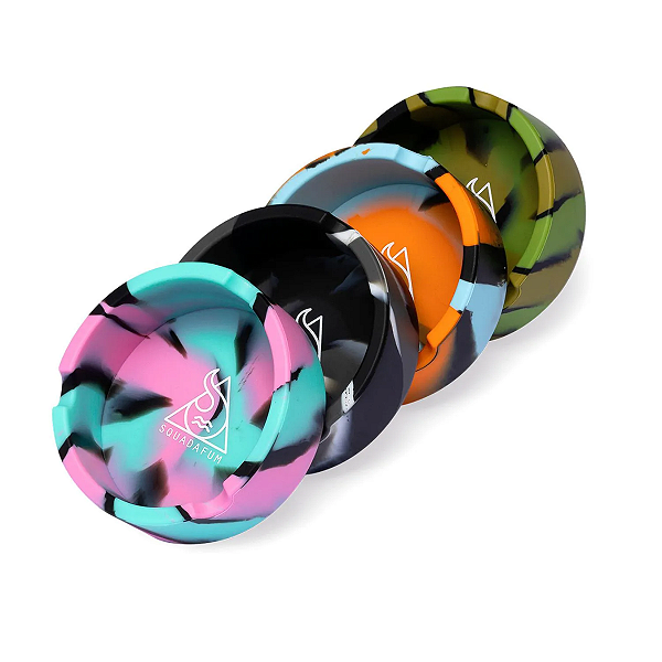 Cinzeiro Turn Tie-Dye Camuflado Silicone -  Squadafum
