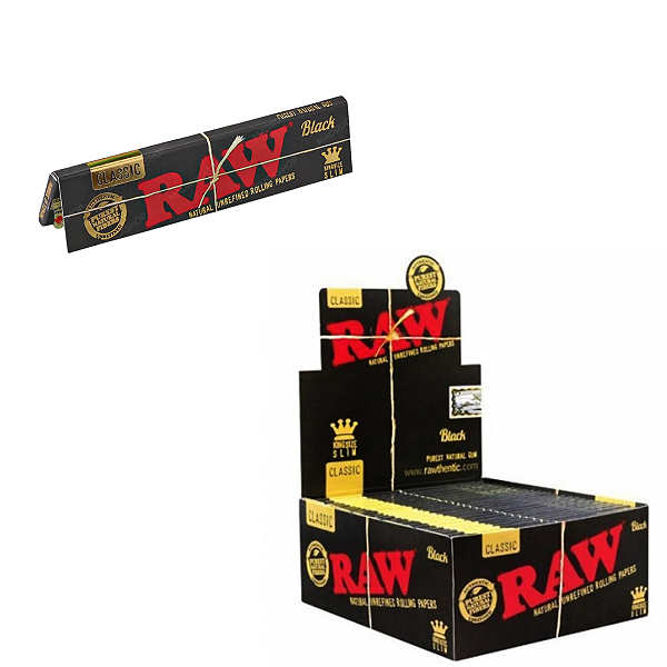 Seda King Size Slim Black Classic - RAW