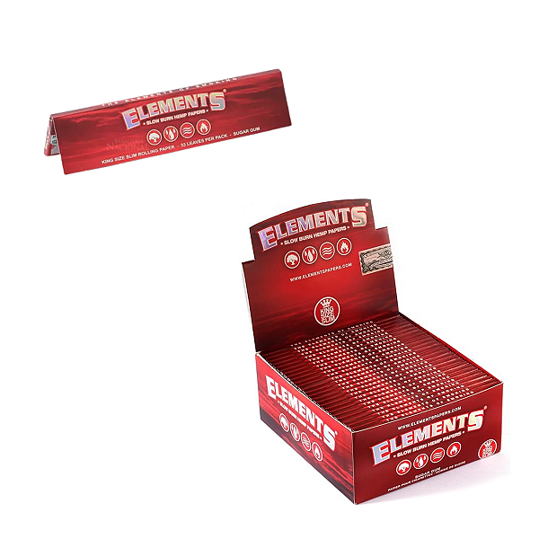 Seda King Size Slim Red - Elements