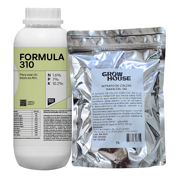Kit Fertilizante Fórmula 310 & Nitrato de Cálcio
