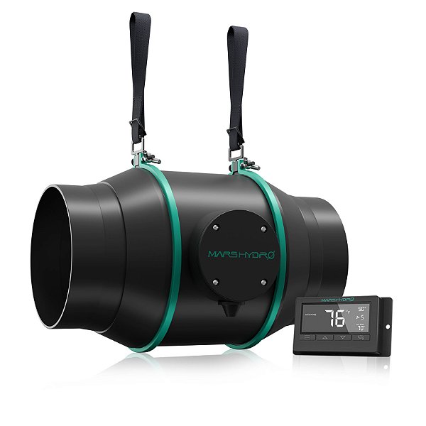 Ventilador de Duto em Linha 6" com Controlador de Termostato - Mars Hydro
