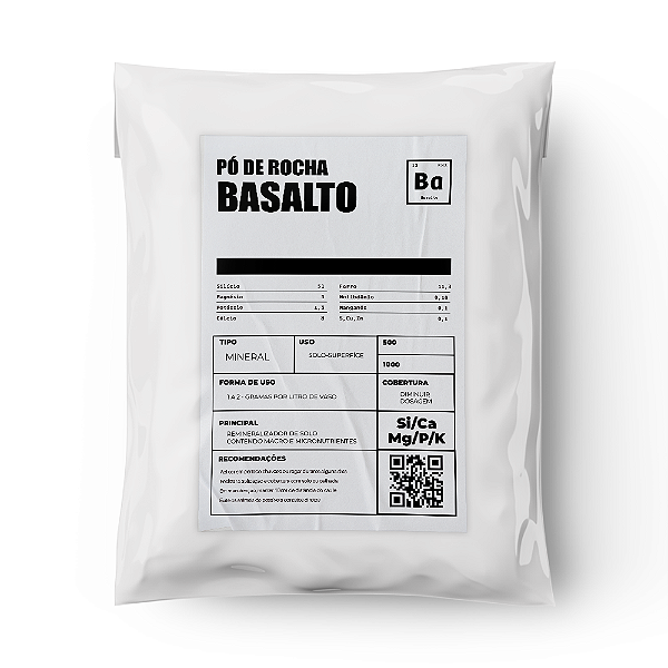 Pó de Rocha Basalto - Remineralizador de Solo com Silicato de Potássio