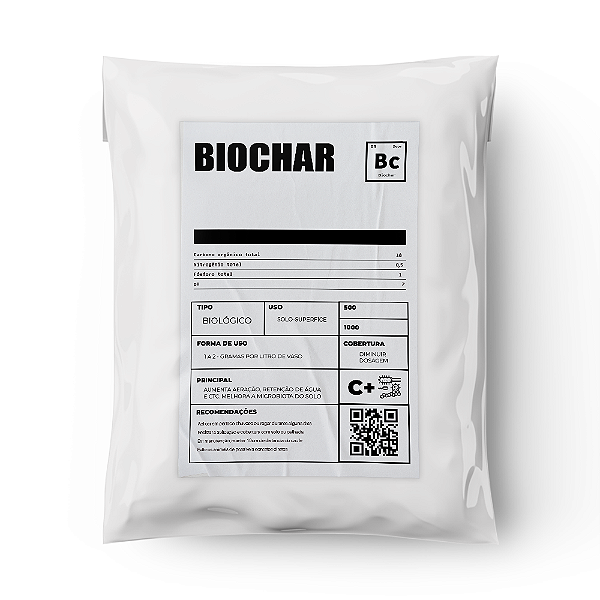 Biochar - Carvão Ativado para Solo