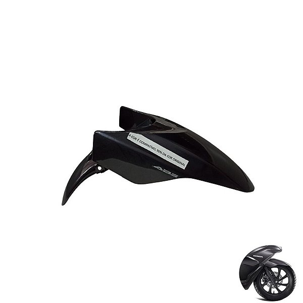PARALAMA DIANTEIRO PCX 2019 2020 2021 2022 CINZA ESCURO METALICO