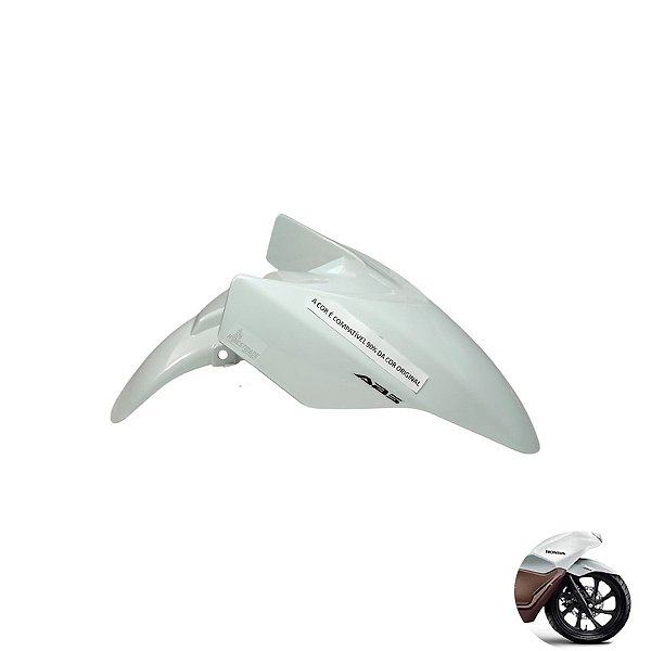 PARALAMA DIANTEIRO PCX 2019 2020 2021 2022 BRANCO METALICO