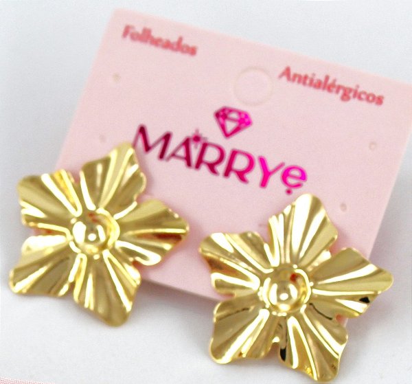 Brinco Folheado Estrela Orgânico