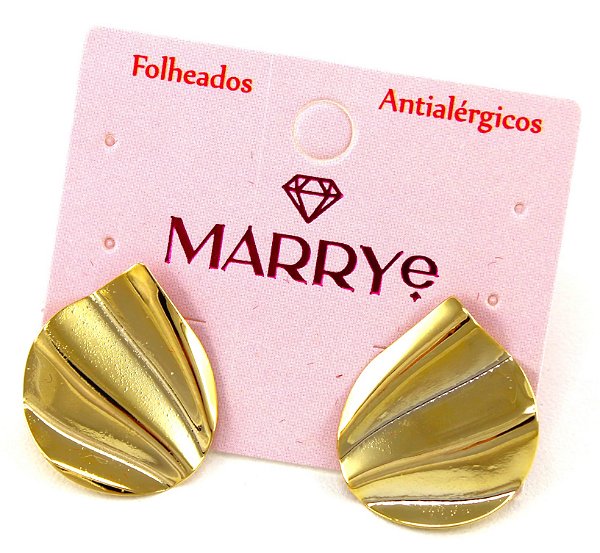 Brinco Folheado Gota Orgânico