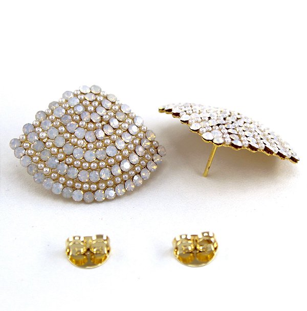 Brinco Cristal Leque G