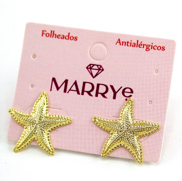 Brinco Folheado Estrela do Mar
