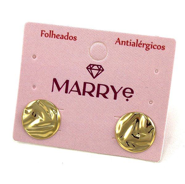 Brinco Folheado Martelado P