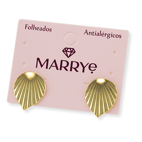 Brinco Folheado Concha P