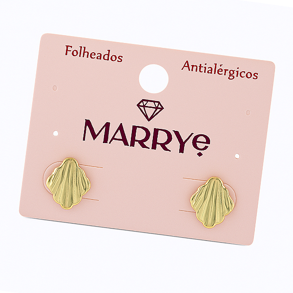 Brinco Folheado Mini Concha