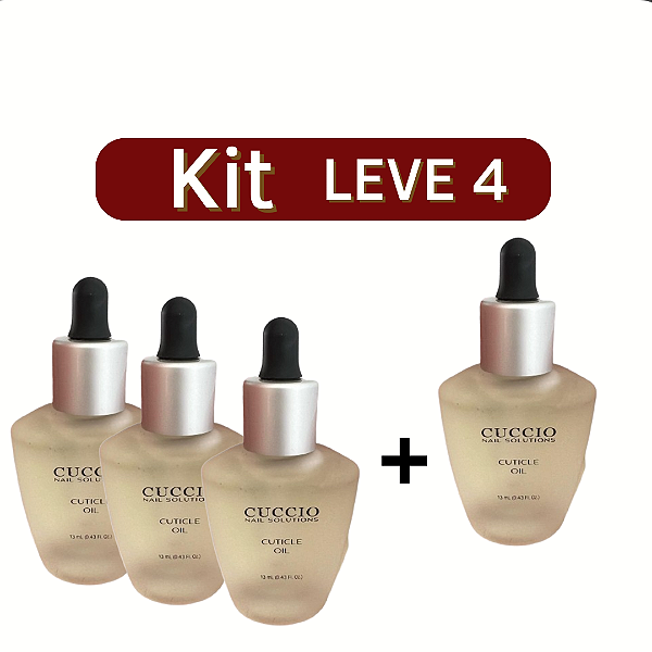 KIT 4 ÓLEOS HIDRATANTE DE CUTÍCULAS 13ML