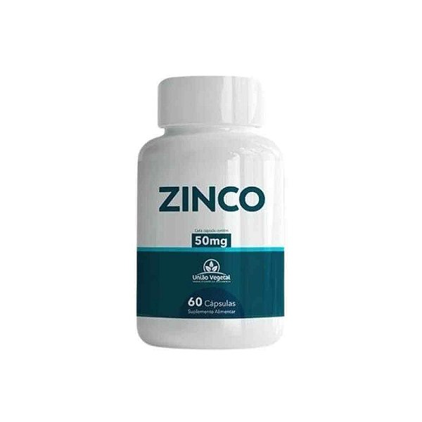 Zinco 50mg 60caps | UNIÃO VEGETAL