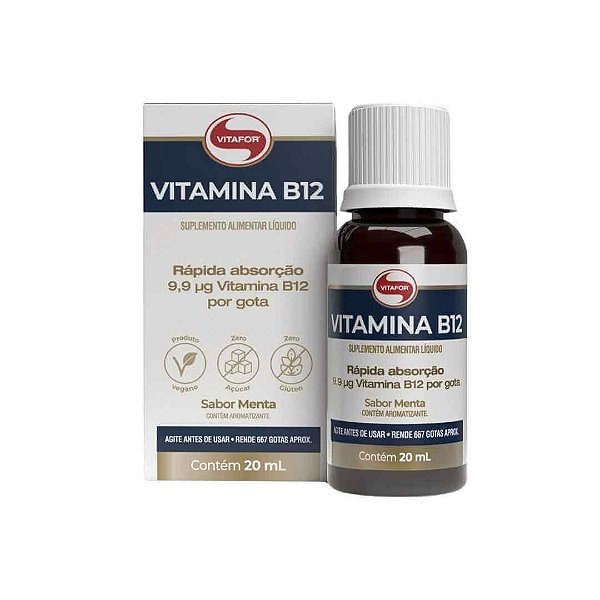 Vitamina B12 20ml - Menta | VITAFOR