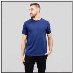 Camiseta 100% Algodão Premium Azul Marinho
