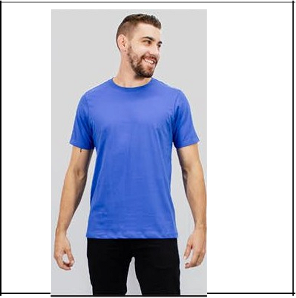 Camiseta 100% Algodão Azul Royal